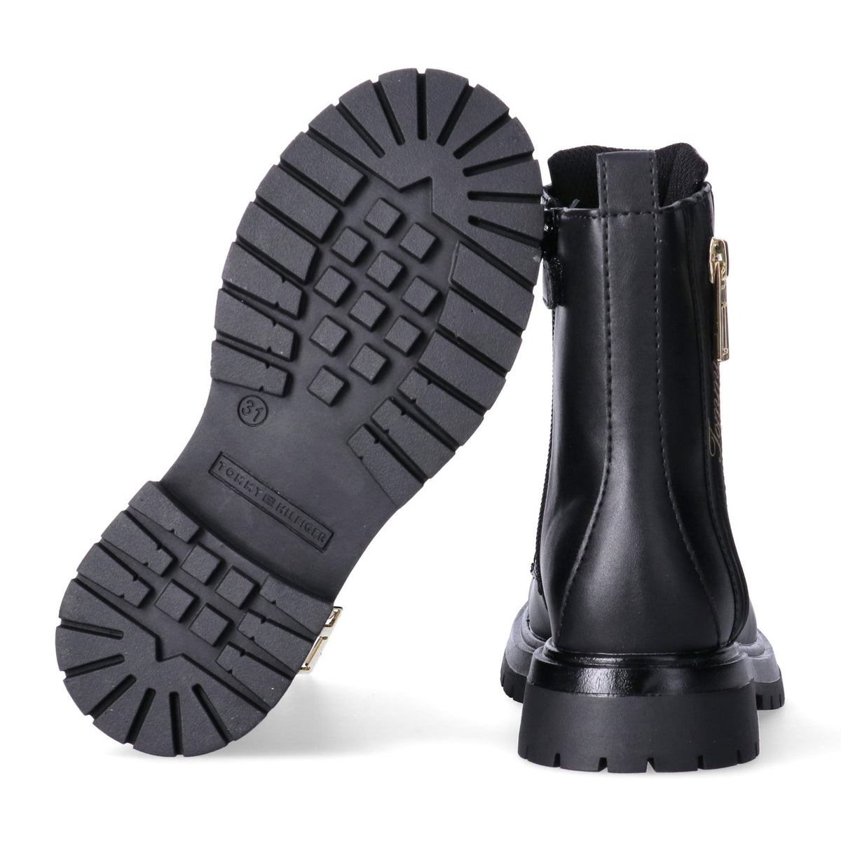 Tommy Hilfiger Tronchetto Allacciato Nero Bambina - immagine 5