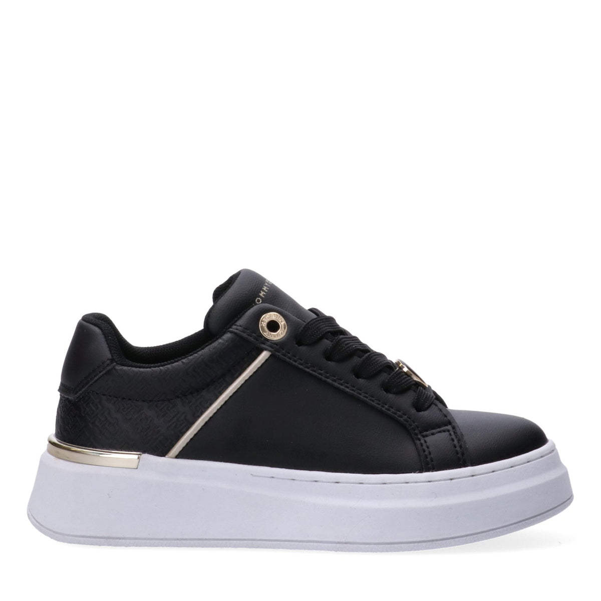 Tommy Hilfiger Sneaker Bassa Allacciata Nero Bambina - immagine 2
