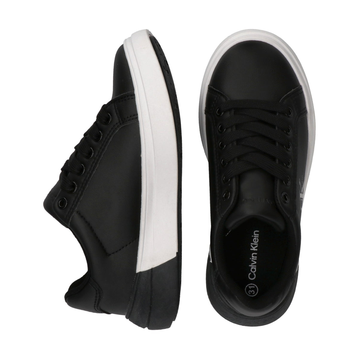 Calvin Klein Sneaker Bassa Allacciata Nero Unisex - immagine 4