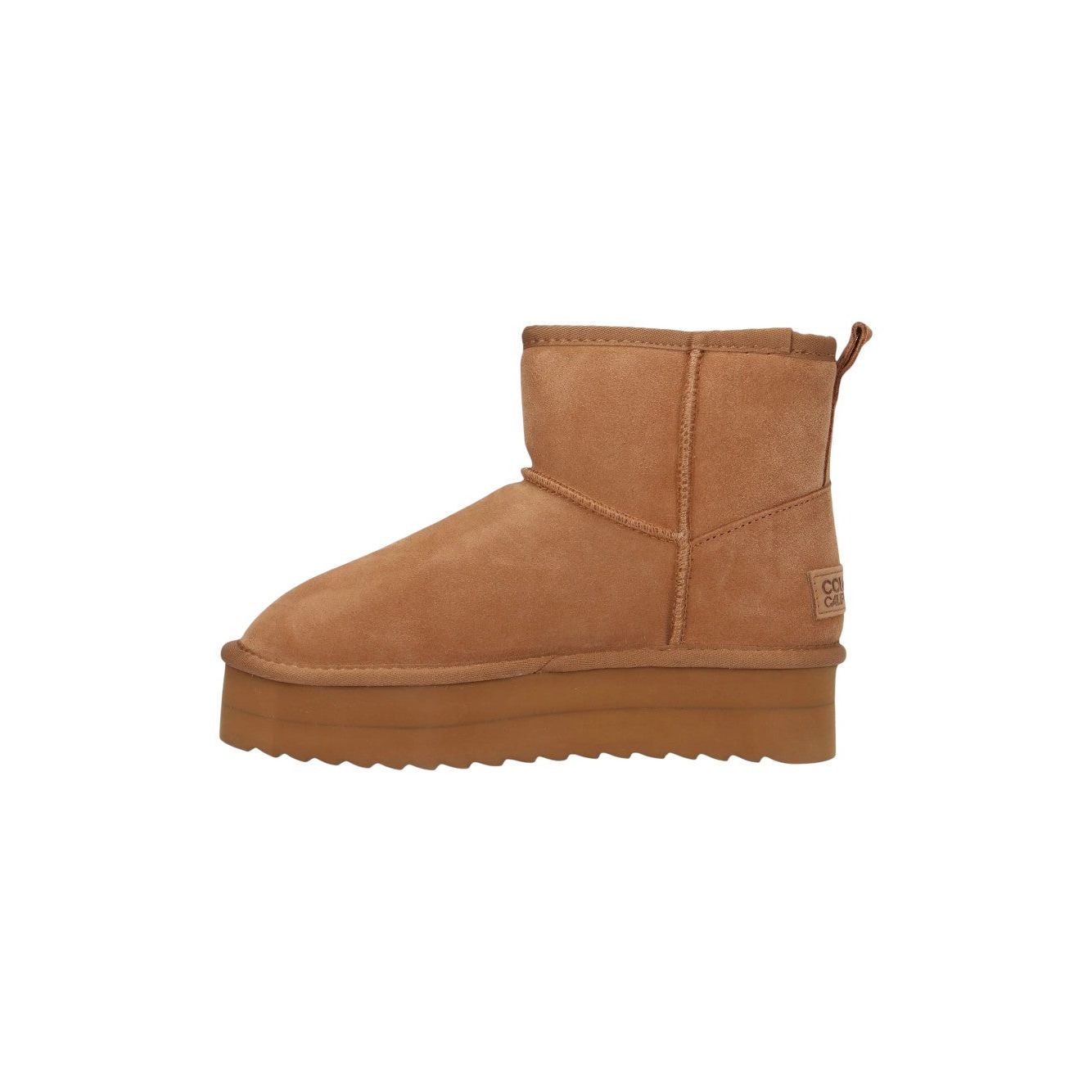 Platform mid boot sheepskin