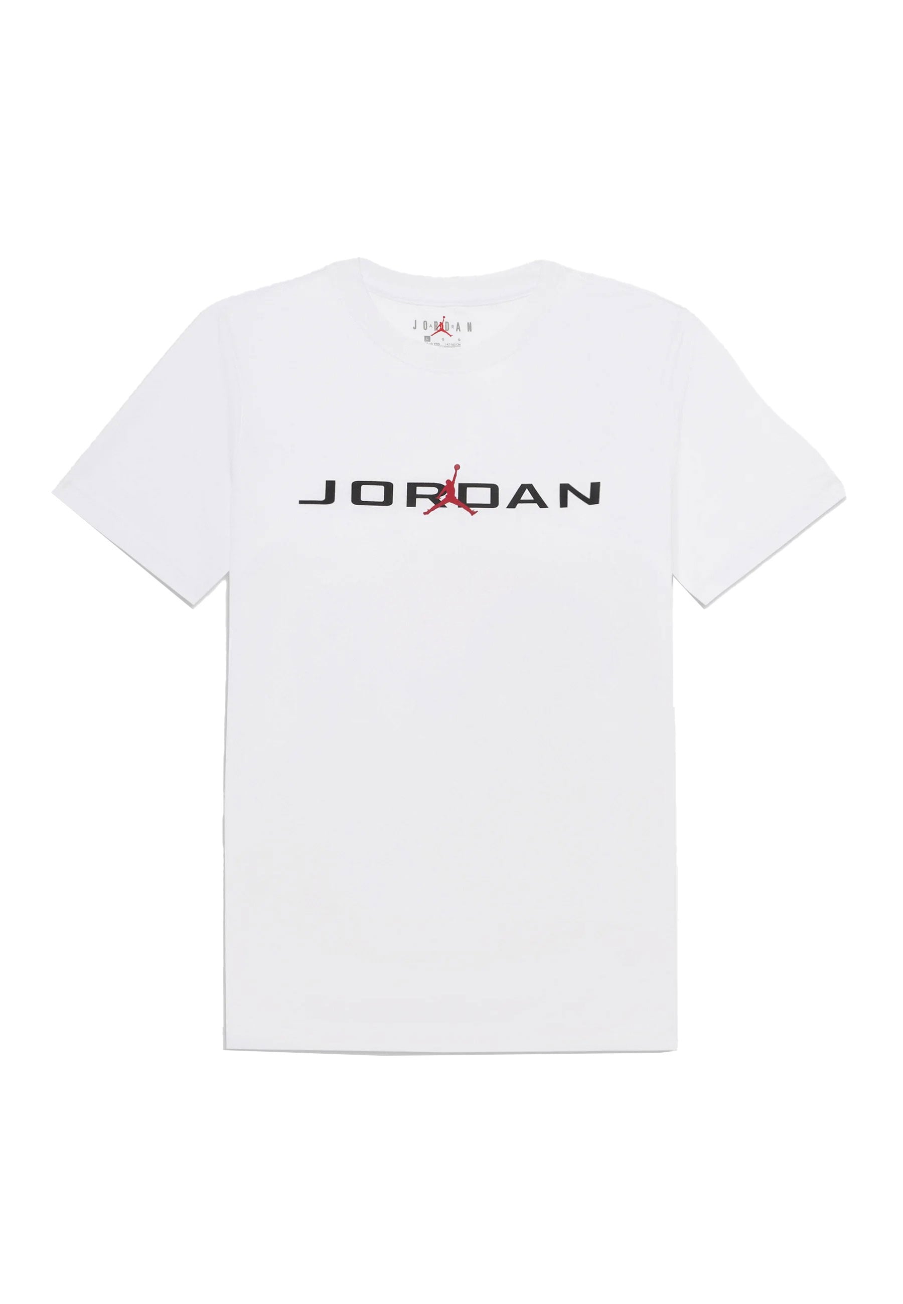 Jordan T-shirt Jumpman Air Stretch Bianco bambino