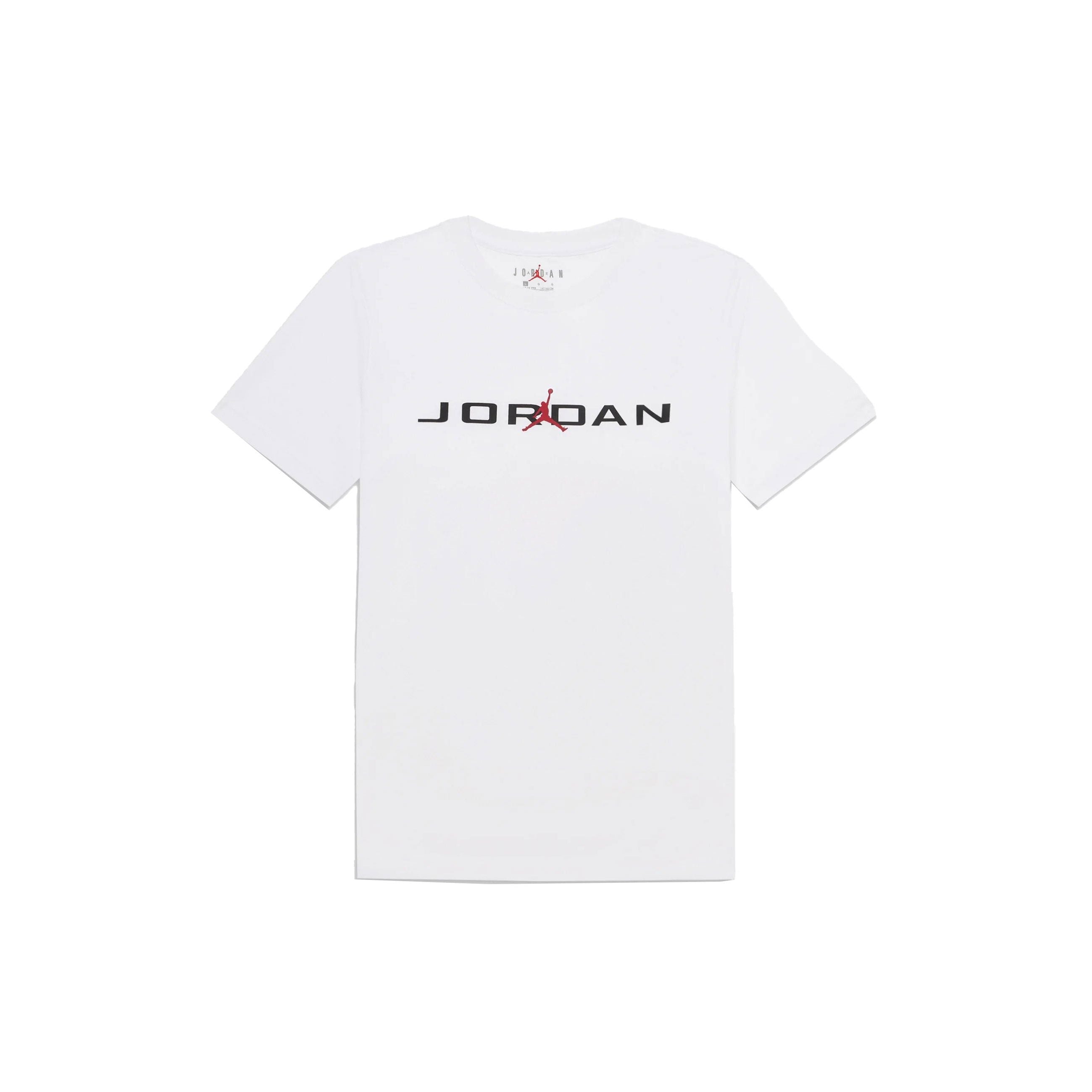 Jordan T-shirt Jumpman Air Stretch Bianco bambino