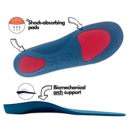 FootActive Plantar Fasciitis Orthotic Insoles