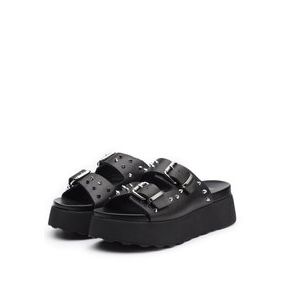 JANIS 3146 Sandal W leather black silver