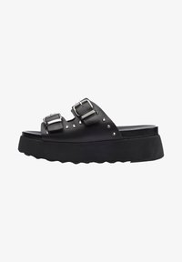 JANIS 3146 Sandal W leather black silver