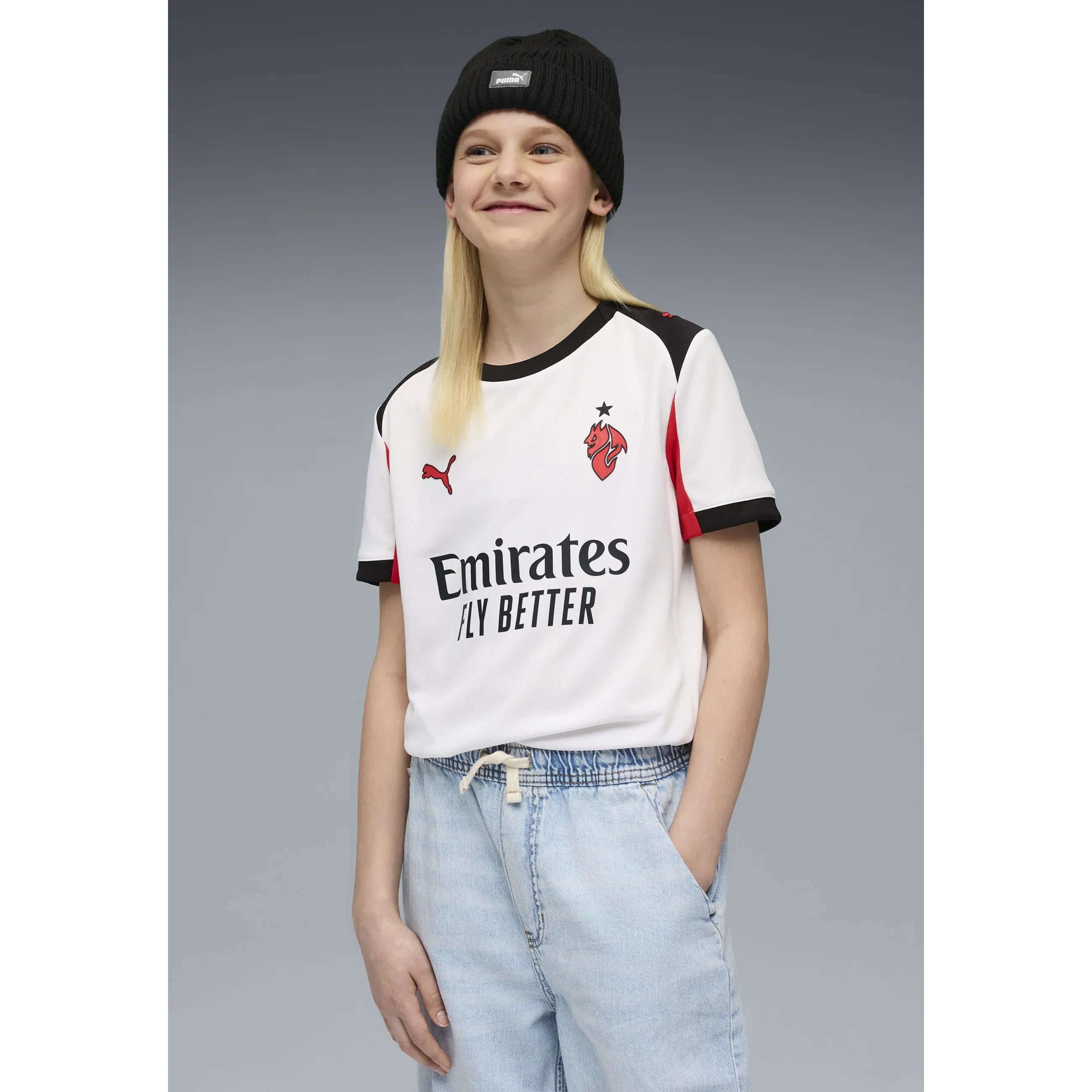 ACM AWAY JERSEY REPLICA JR - Maglia da calcio - puma white-for all time red
