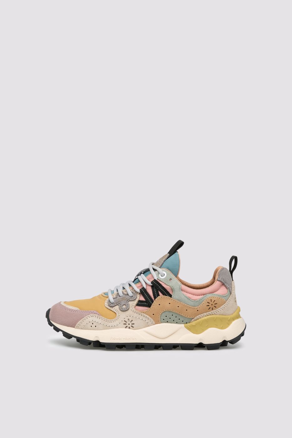 YAMANO 3WOMAN SUEDE/NYLON PURPLE-ORANGE-BEIGE