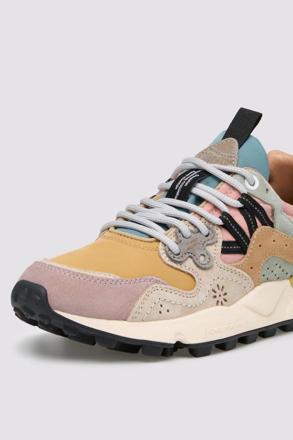 YAMANO 3WOMAN SUEDE/NYLON PURPLE-ORANGE-BEIGE
