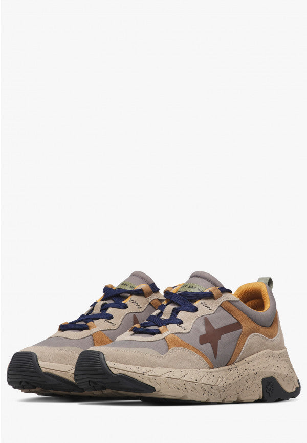 NEXT 2.0-M. SUEDE/TECH PEPPER SOLE BEIGE-BROWN