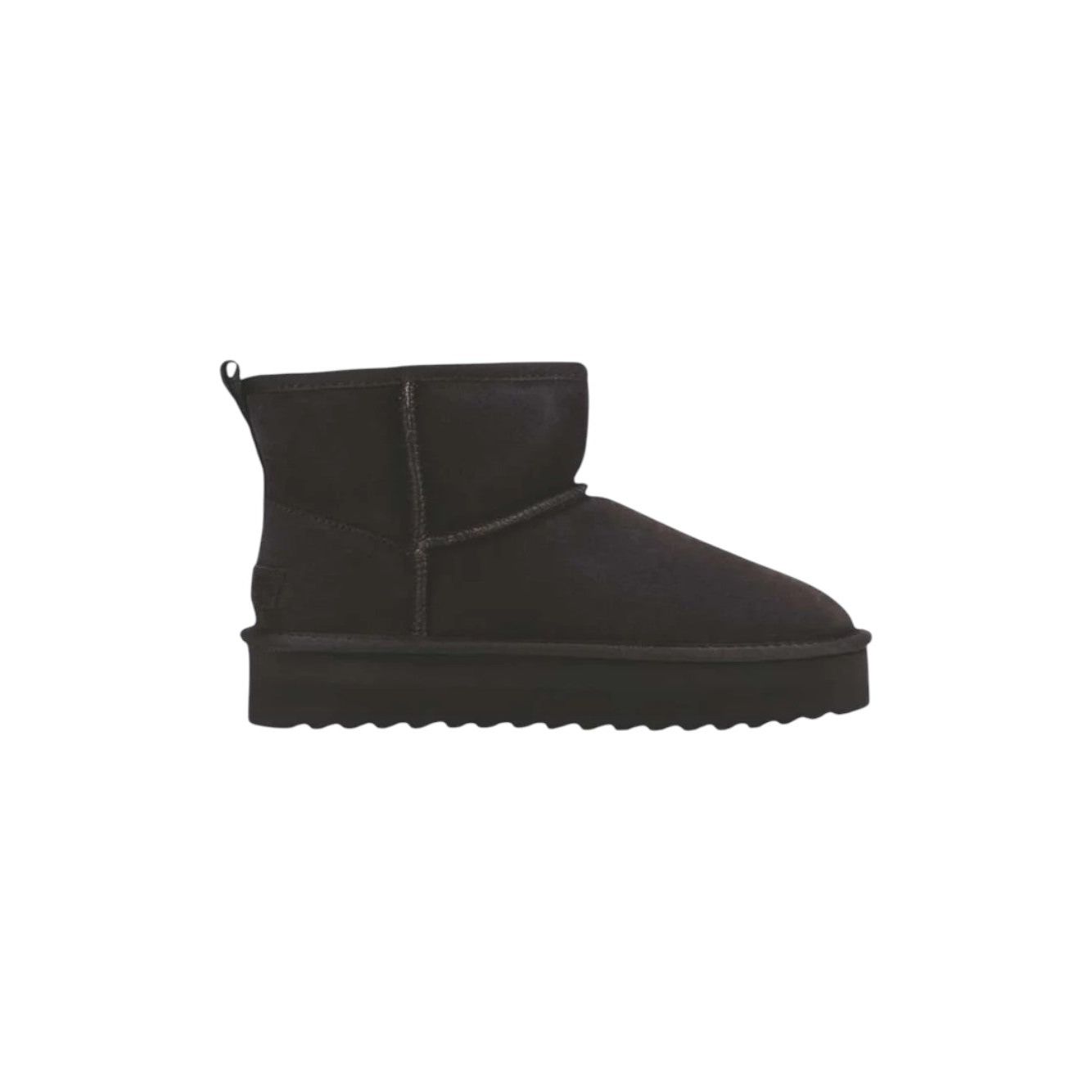 Platform mid boot sheepskin