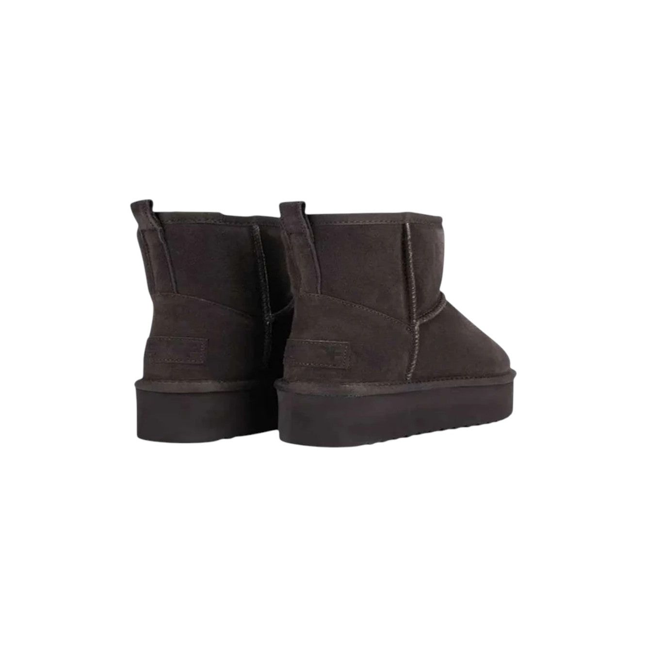 Platform mid boot sheepskin