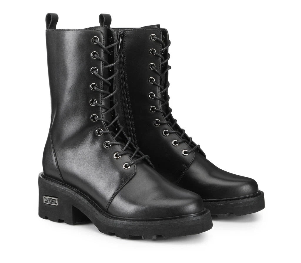 GRACE 3339 MID W LEATHER BLACK