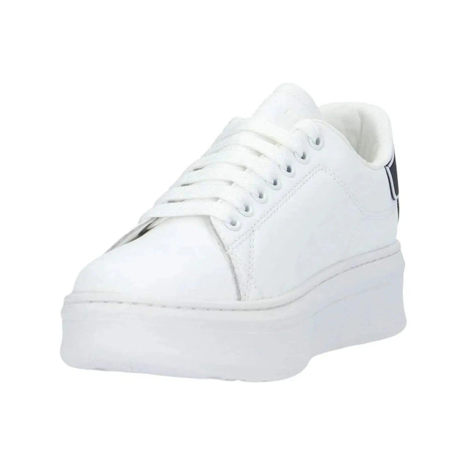 SNEAKERS ADDICT CON RUBBER PATCH BIANCO-NERO