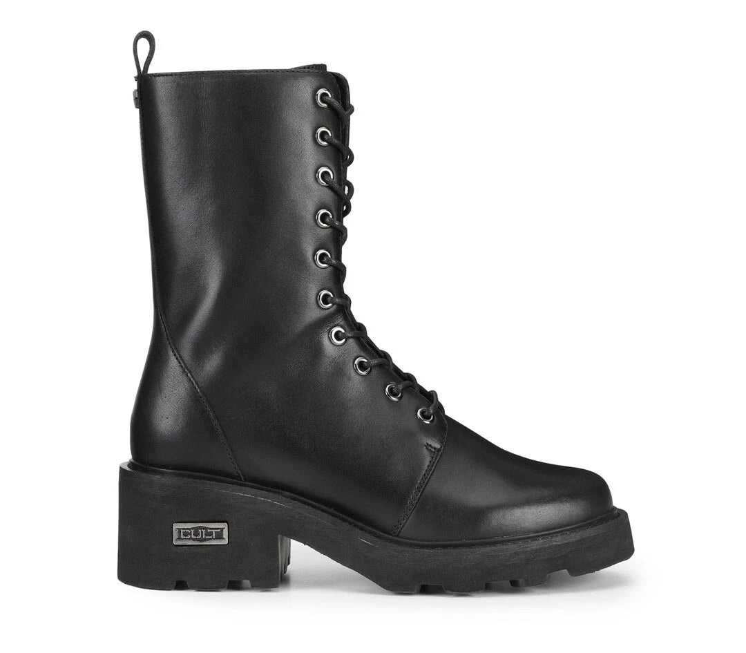 GRACE 3339 MID W LEATHER BLACK