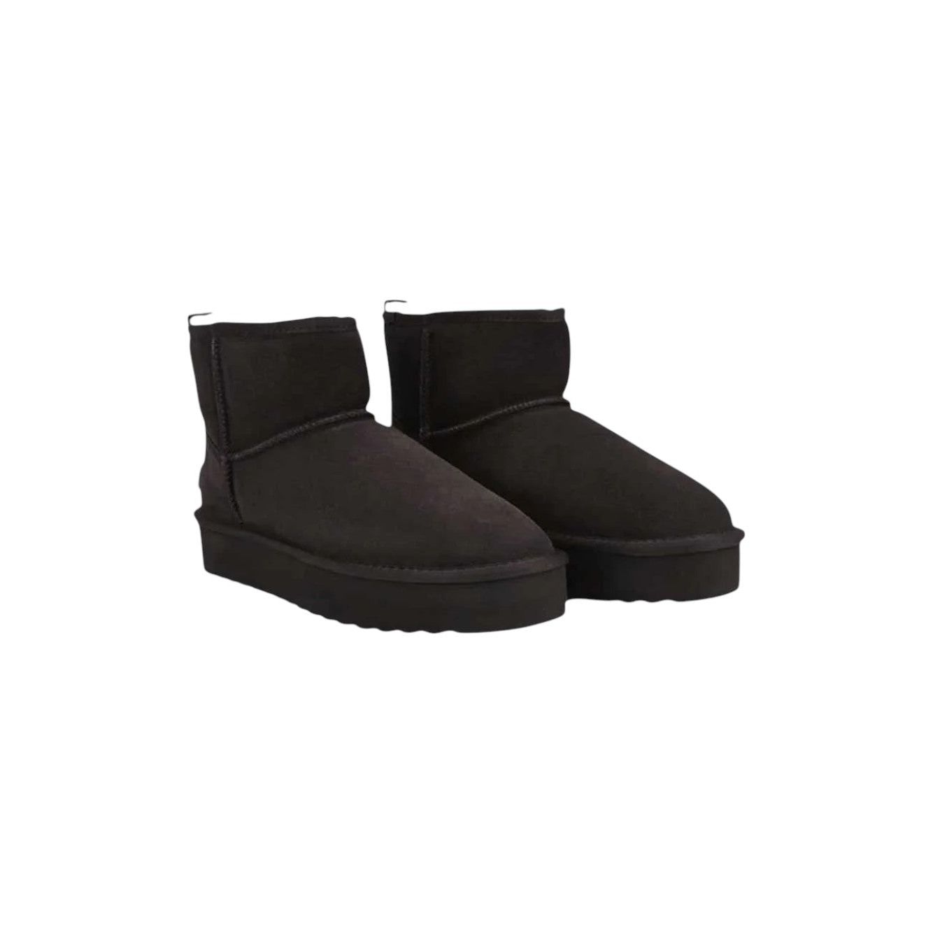Platform mid boot sheepskin